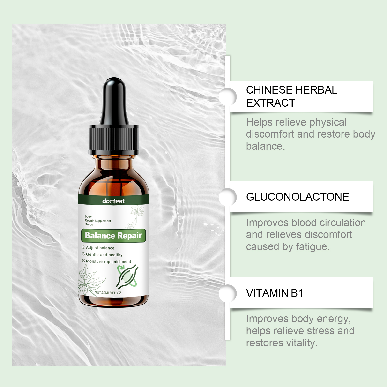 Docteat Body Care Drops Body Leg Muscle Care Gentle Care Body Care Supplement Drops - Image 4