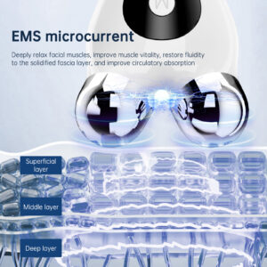 Alternative view of Roller face slimming instrument EMS light therapy home facial V face beauty instrument lifting and firming electric face massager