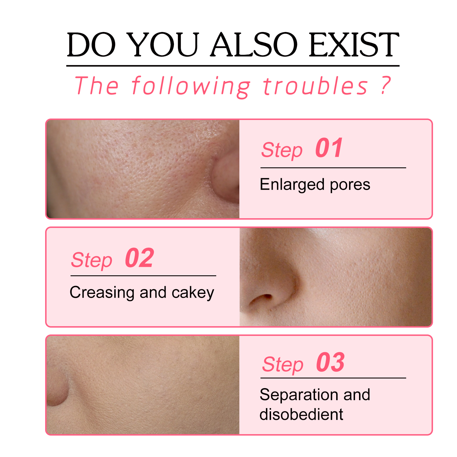Pore Invisible Stick, Brightening Skin Tone Concealer Invisible Pore Smoothing Pre-Makeup Stick - Image 4