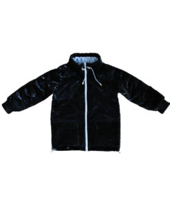 Kid's Wool Puff Jacket - Black - Natural, Non-Toxic & Insulated with 100% Wool