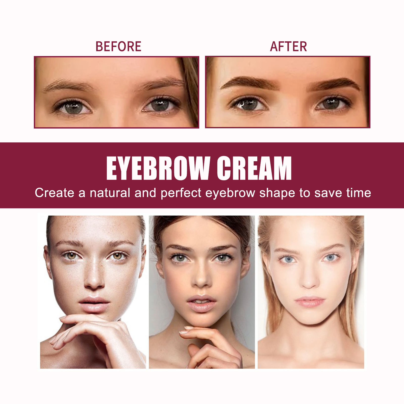 Multifunctional Eyebrow Brush Set, Filling Shaping Tinted Eyebrows Smooth Eye Brow Makeup Set - Image 7