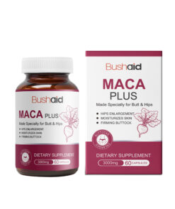 BushAid Maca Butt Capsule Gentle Ingredients Daily Moisturizing And Firming Body Skin Butt Care Capsules