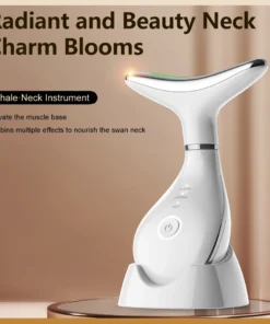 Alternative view of EMS Neck & Face Lifting Machine Skin Tightening Massager 3 Color LED Photon Facial Wrinkle Remover Newest Neck Beauty Device