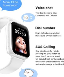 Alternative view of 4G children's smart watch with 1.85-inch large screen, waterproof and location tracking