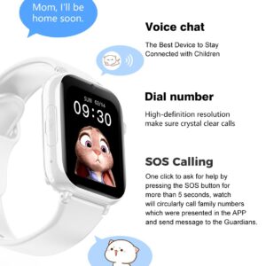Alternative view of 4G children's smart watch with 1.85-inch large screen, waterproof and location tracking