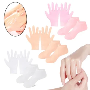 Alternative view of Silicone Socks Moisturizing Gel Socks Exfoliating and Preventing Dryness Spa Foot Care Tool Cracked Dead Skin Remove Protector