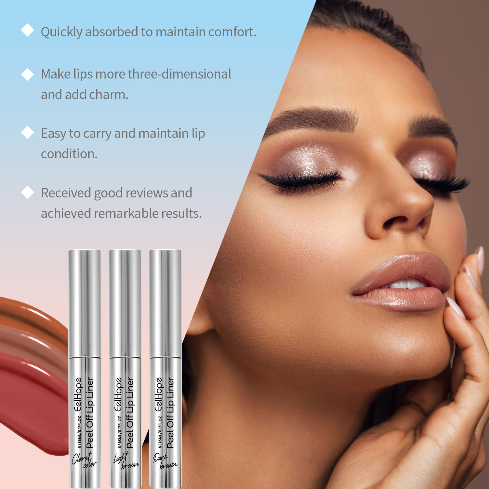 Lip-Line Peeling Liquid Is Waterproof, Sweat-Proof, Lightweight And Long-Lasting - Image 4