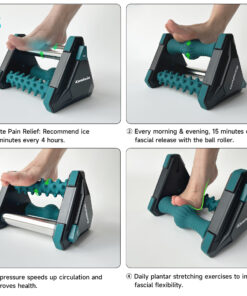 Alternative view of Foot massager with ice compress to relieve plantar fascia and foot pain Three in one massage for foot and heel pain