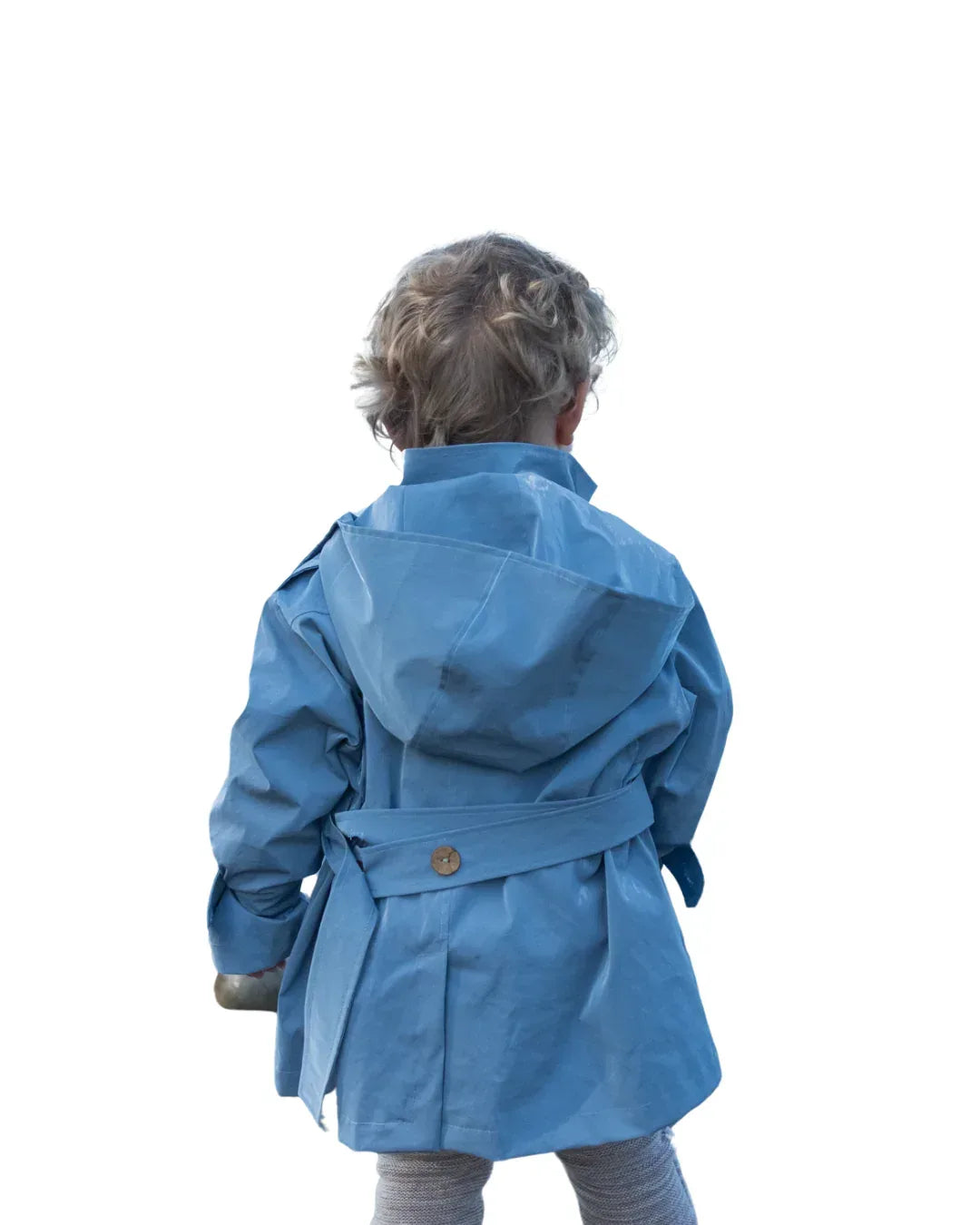Kid’s Trench Coat – Blue – Cotton