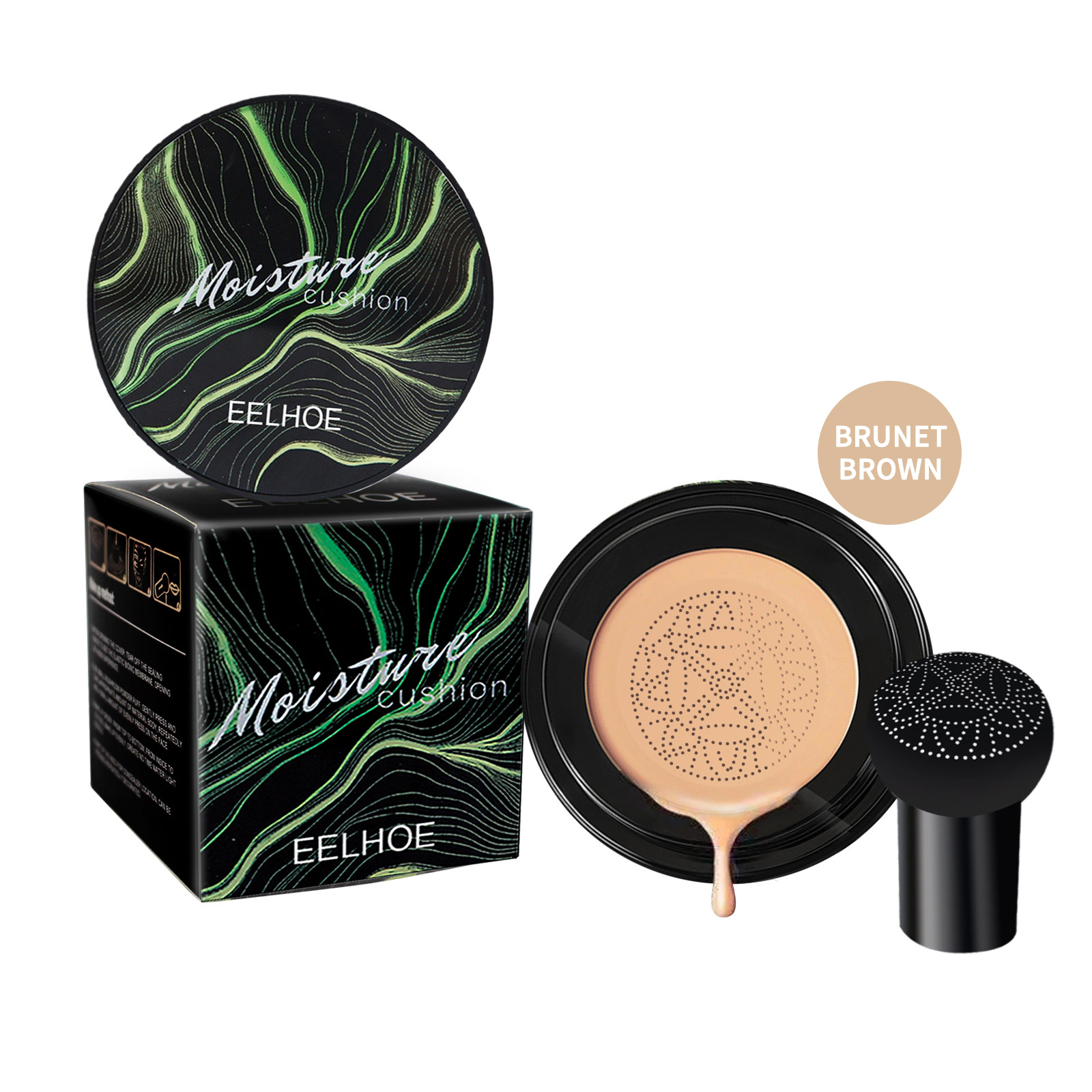 Moisture Cushion, Hides Facial Blemishes And Brighens Natural Nude Foundation Cream - Image 9