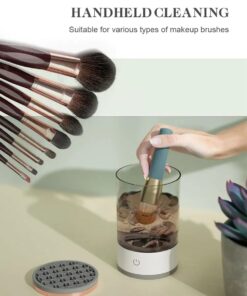 Alternative view of 3 in 1 Automatic USB Automatic portable spinning makeup brush cleaner device makeup brush cleaner