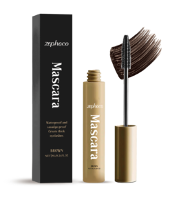 zephoco Brown Mascara Thin Long Curling Natural Lasting Makeup, Waterproof, Perspirant And Not Easy To Smudge