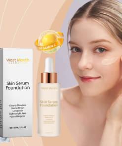 Alternative view of West&Month Moisturizing Liquid Foundation, Long-Lasting Long-Lasting Moisturizing Light Skin Care Liquid Foundation