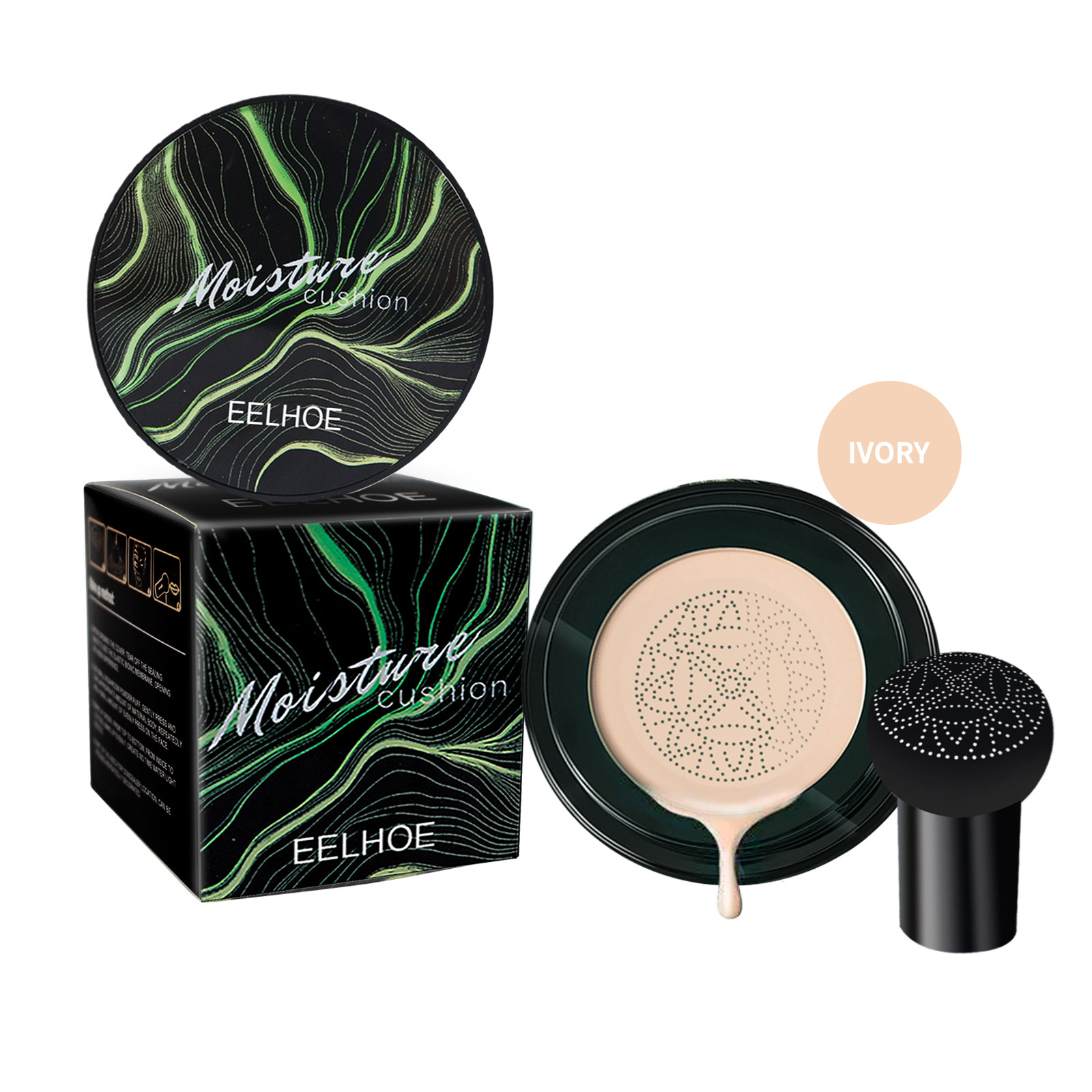 Moisture Cushion, Hides Facial Blemishes And Brighens Natural Nude Foundation Cream - Image 2