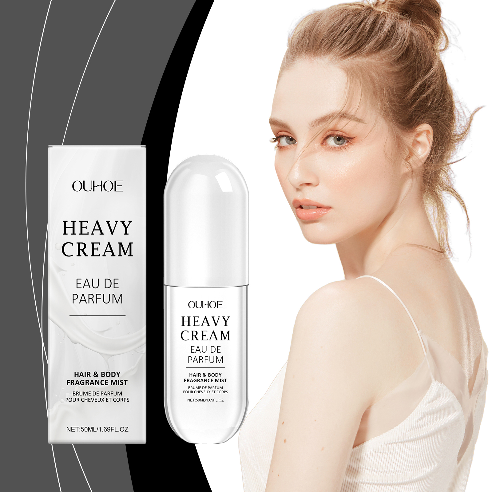 Women's Milk Scented Eau De Toilette Spray, A Light, Fresh And Long-Lasting Daily Body Hair Spray - Image 3