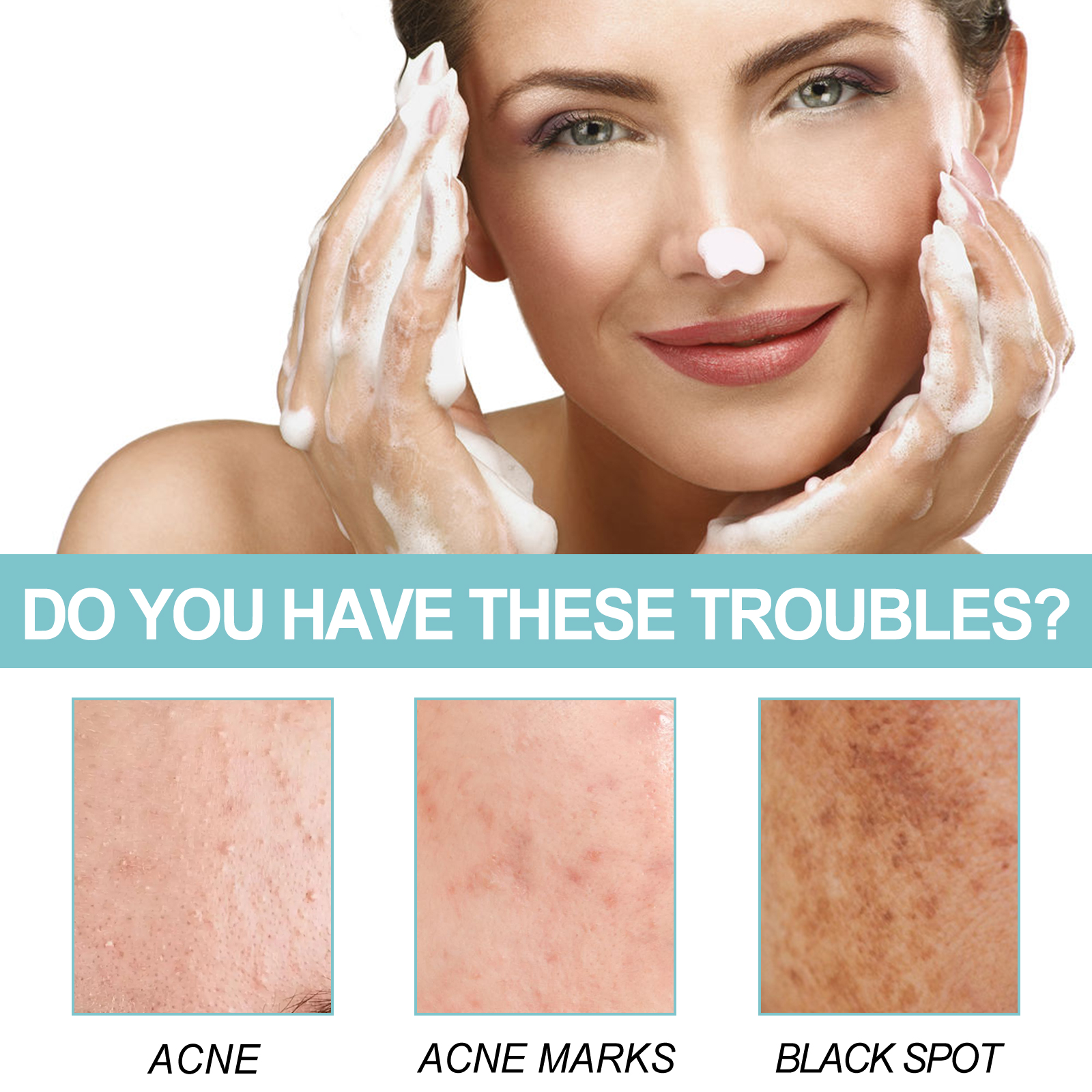 EELHOE Protein Repair Cleansing Soap Cleans Pores, Lighens Acne Dark Spots, Moisturizes Brightening Face Wash Soap - Image 3