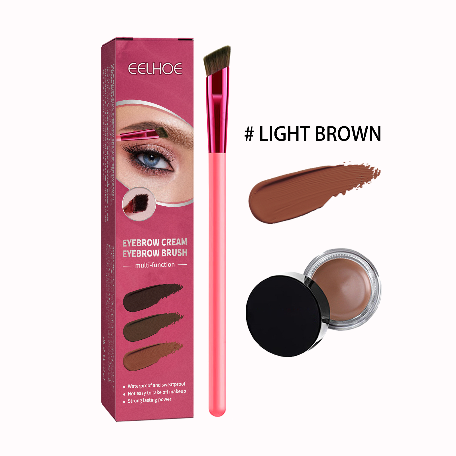 Multifunctional Eyebrow Brush Set, Filling Shaping Tinted Eyebrows Smooth Eye Brow Makeup Set - Image 3