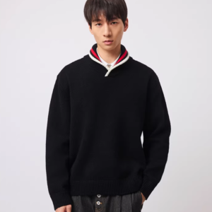 Pullover knitted sweater long sleeve