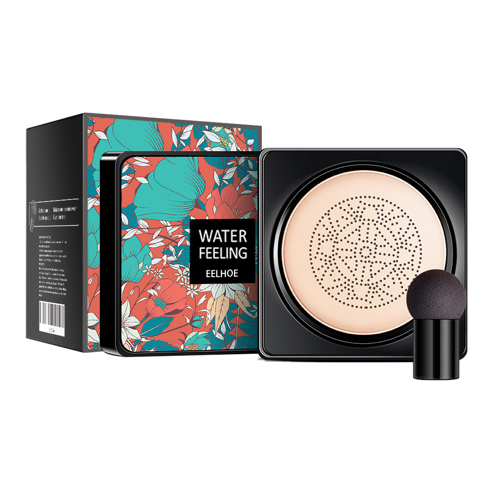 EELHOE Water Feeling BB Cream, Mushroom Air Cushion To Cover Blemishes Waterproof Sweat Resistant Makeup Cushion BB Cream - Image 2