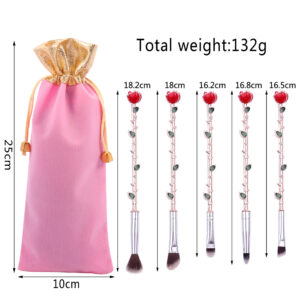 Alternative view of Midi Fox Rose Makeup Brush Tool Little Prince Around Beauty and the Beast Valentine's Day Gift