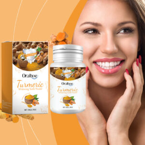 Alternative view of Oralhoe White Turmeric Tooth Cleaning Powder Yellow Teeth Stains Odor Mouth Cleaning Care Clean Smile Tooth Cleaning Powder
