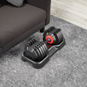Adjustable Dumbbell Set for Men and Women, 10 in 1, Free Black Dumbbell Rotating Handle for Quick Adjustment (10 gears/55 pounds