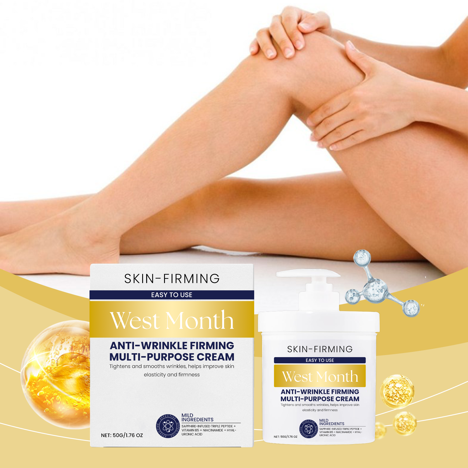 West&Month Skin Care Cream, Moisturizing Body Cream Moisturizing Skin Care Cream - Image 2