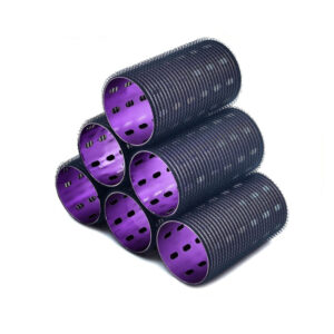 Extra-Long Aluminum Core Curling Barrels, 5x9cm Colorful Aluminum Heat-Conducting Curlers for Fluffy Bangs with USB Self-Adhesiv
