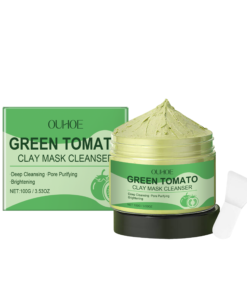 OUHOE Green Tomato Clean Clay Film Hydrating, Firming, Cleansing And Purifying Pores Facial Skin Smear Clay Film