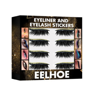 Alternative view of EELHOE 3D Glitter Seven Color Eyeliner False Eyelash Sticks, Glue Free Self-Adhesive Eye Makeup Eyeshadow Sticks