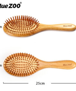 Alternative view of Pointed BlueZOO Massage Air Cushion Airbag Comb Bamboo Bristle Needle Comb Hairdressing Wood Comb