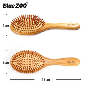 Alternative view of Pointed BlueZOO Massage Air Cushion Airbag Comb Bamboo Bristle Needle Comb Hairdressing Wood Comb