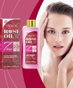 Alternative view of OUHOE Rose Body Oil Relieves Dry Skin And Moisturizes Body Skin Massage Care Oil