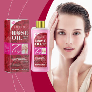 Alternative view of OUHOE Rose Body Oil Relieves Dry Skin And Moisturizes Body Skin Massage Care Oil