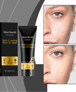 Alternative view of West Month Gold Peel Mask, 24k Gold Collagen Peel Mask Firming Moisturizing And Cleansing MaskWest Month Gold Peel Mask, 24k Gold Collagen Peel Mask Firming Moisturizing And Cleansing Mask