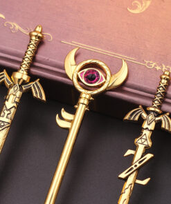 Alternative view of The Legend Of Zelda Makeup Brush Set Sky Sword Link Figma Weapon Loose Powder Brush Lip Brush