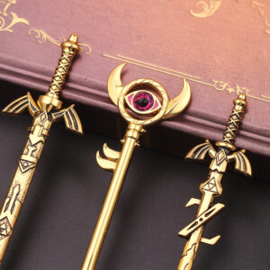 Alternative view of The Legend Of Zelda Makeup Brush Set Sky Sword Link Figma Weapon Loose Powder Brush Lip Brush