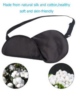 Alternative view of Silk Sleeping Eye Mask Mulberry Silk Sleeping Eye Mask Silk Eye Mask Double-sided Mulberry Silk Fabric Lunch Break Artifact