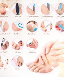 Alternative view of HISOME Manicure And Pedicure 18-Piece Set Of Foot Plate Dead Skin Planer Foot Grinder Nail Clipper To Remove Calluses