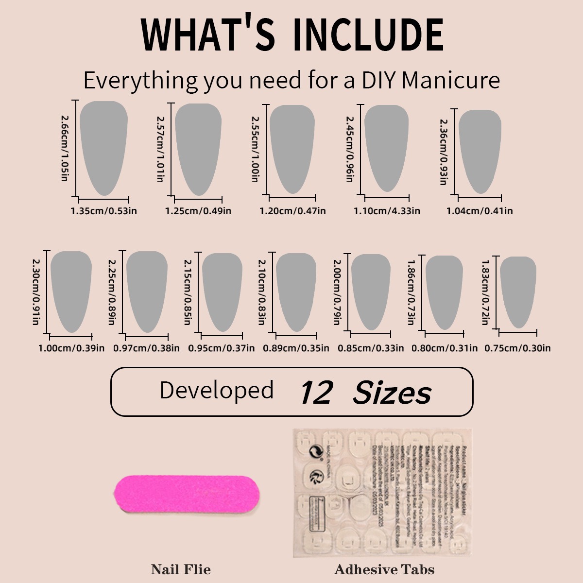 Almond-shaped French edge manicure, mandarin duck color gold corrugated fake nails finished product - Image 3