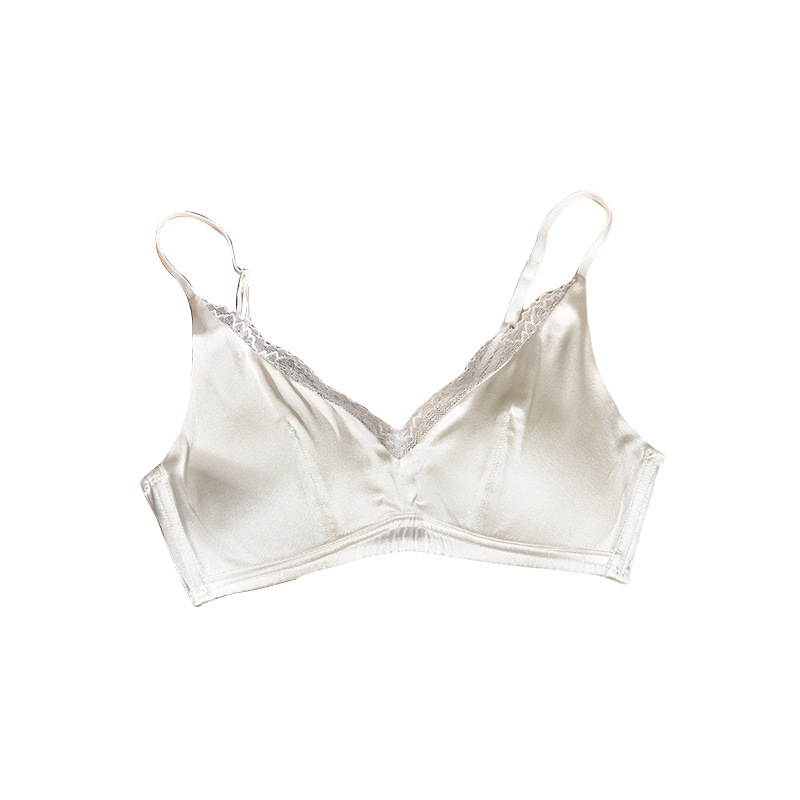 Brahmin Women's Thin Strap Seamless Wire-Free Bra, Non-Slip, Anti-Sagging, Minimizing Large Breasts - Image 4
