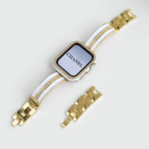 Curved metal strap suitable for Apple iWatch 11th generation 10/987