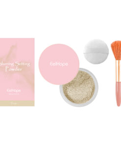 Eelhope The Setting Powder With Brush (Beige) Has A Natural, Light, Fine, Breathable And Snaky Look. It Is Suitable For Both Dry And Wet Use And Can Last For A Long Time Without Fading