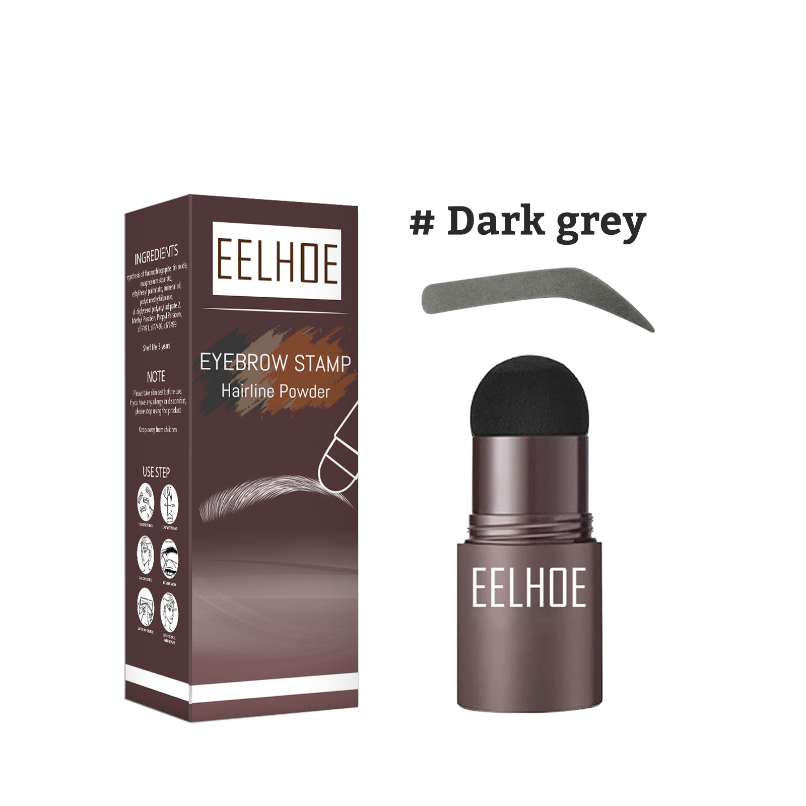 EELHOE Eyebrow Printing Mold Thrush Lazy Eyebrow Waterproof Anti-Sweat Hairline Powder Filling Makeup Eyebrow Cake Repairing Powder - Image 6