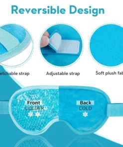 Alternative view of Cooling Eye Mask with Gel Bead Reusable Cold Compress Ice Pack Sleeping Eye Cooling Pads for After Eyelid Surgery Skin Care Tool