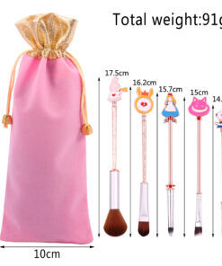 Alternative view of Midi Fox Alice Makeup Brush Set Powder Brush Blush Brush Eyebrow Brush Sponge Stick