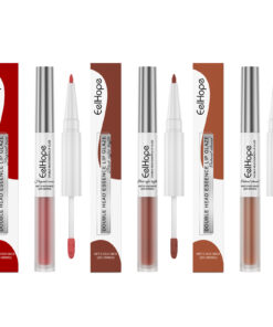Double Head Essence Lip Line Lip Glaze Pen 2-In-1 Lip Line Lip Glaze Mirror Gloss Lipstick Lip Gloss