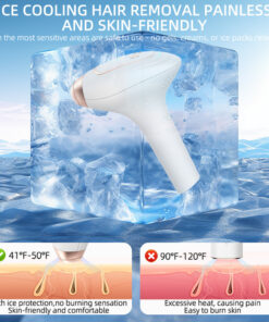 Alternative view of Handheld freezing point hair removal device, replaceable head IPL strong pulse portable whole body painless hair removal device