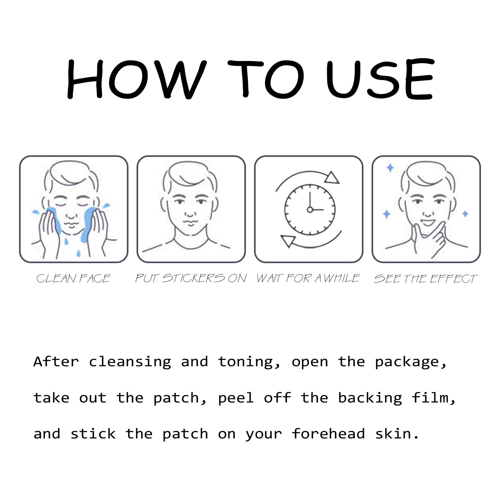 East Moon Anti-Wrinkle Forehead Patch For Men, Firming Forehead And Reducing Fine Lines And Wrinkles - Image 6