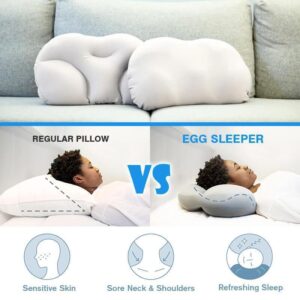 Alternative view of Egg Sleeper Egg Pillow Multifunctional Sleep Waist And Neck Pillow Cervical Vertebra Help Sleep